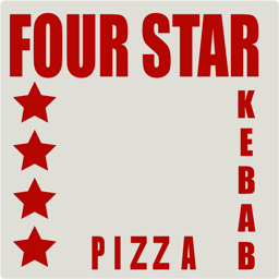 Four Star Kebab Pizza logo.